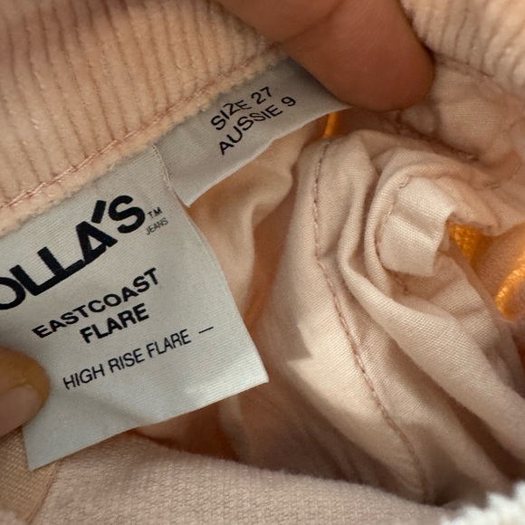 ROLLA'S EASTCOASTST FLARE BALLET PINK CORDUROY SZ 27 WORN ONCE - Picture 8 of 9